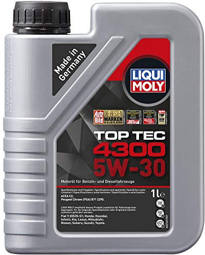 LIQUI MOLY Top Tec 4300 5W-30 | 1 L | Synthesis technology motor oil | SKU: 2323