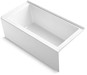 Kohler 60 x 30 alcove bath with integral apron, integral flange, and right-hand drain