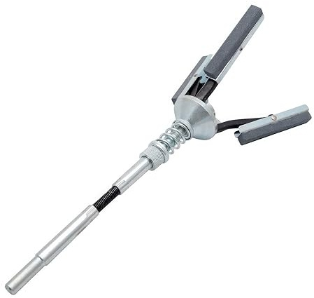 HugeAuto Descongelador de cilindro ajustable, 5,1 cm, piedra de motor de coche, herramienta de eje de rectificado de freno 32 mm-90 mm, grano 220