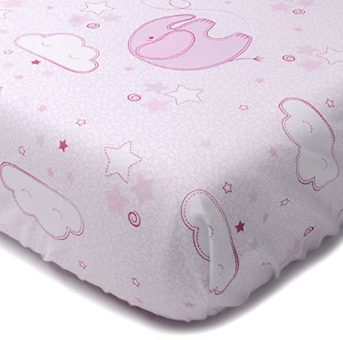 PEKITAS Elastische Spannbettlaken für Kinderbett, 50 x 80 cm / 45 x 85 cm, für tragbare Matratze mit einer Dicke von 5-10 cm, für Babys, Jungen und Mädchen, ultraweich