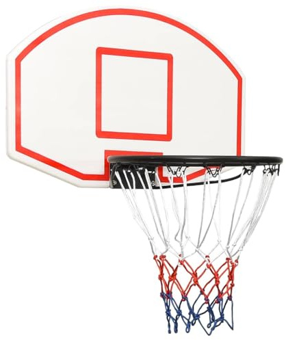 vidaXL Tablero de Baloncesto Polietileno Blanco 71x45x2 cm, aro de Baloncesto, Canasta de Baloncesto, Tablero, Canasta de Pared