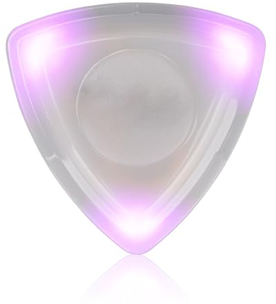 Púa de Guitarra Brillante con Luz LED de Alta Sensibilidad Reemplazo de Púa de Guitarra para Guitarra (Púrpura)