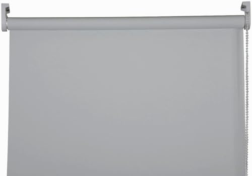 Apex Furnishings Light Grey Blackout roller blinds for windows, Thermal Insulated UV Protection Child Safety Trimmable Easy Fit Home office Window Blinds W 120cm x L 210cm