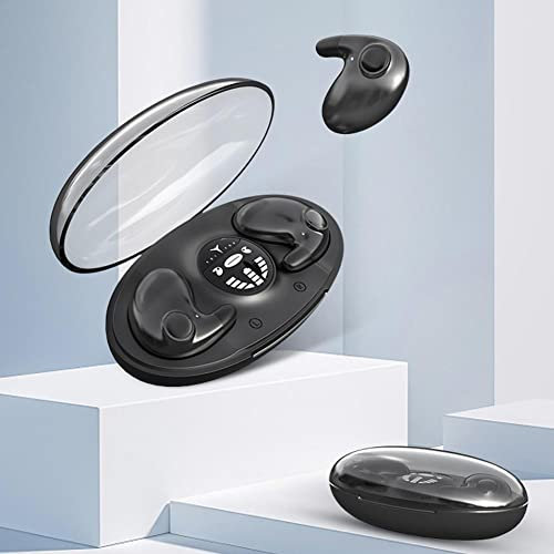 Écouteurs sans Fil à Sommeil Invisible Ecouteurs sans Fil Bluetooth IPX5 Waterproof True Wireless Earbuds Casque 5.3 Compatible Bluetooth Control (Noir)