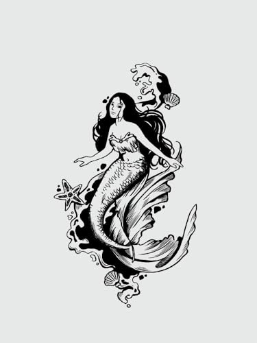 GoDdis Mermaid Juice Plant Ink Waterproof Semi-Permanent And Lasting 2 Weeks Temporary Tattoo Sticker Female Leg Tattoo Sexy Female