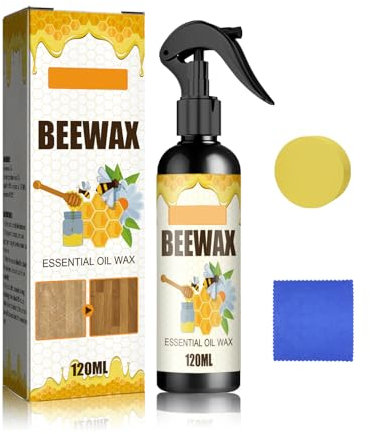 Bienenwachs Möbelpolitur,Bienenwachs Spray,Natürliches Mikromolekularisiertes Bienenwachsspray,Bienenwachsspray für Möbel,Natural Micro Molecularized Beeswax Spray,Möbelpflege Bienenwachs,120 ml