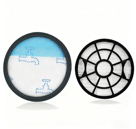 Oiieco 2 stycken HEPA filterset dammsugarfilter reservdelar tillbehör kompatibel med Rowenta ZR904301 RO2981 dammsugarfilter reservdelar tillbehör, 1 bakfilter och 1 förfilter