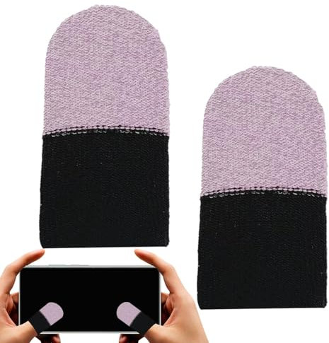 Buerfu Mobile Game Finger Sleeve - Anti Sweat Game Controller Finger Daumen Sleeve | Gamer Handschuhe für Handyspiele, Game Artefakt, Spielzubehör