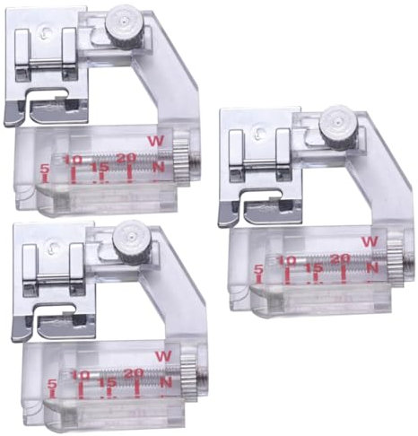 SEWOART 3stücke Portable Bias Binder Fuß Für Nähmaschinen Universeller Nähfuß Für Schrägband Installieren Kompatibel Mit Meisten Haushaltsnähmaschinen Für Präzises Nähen Und