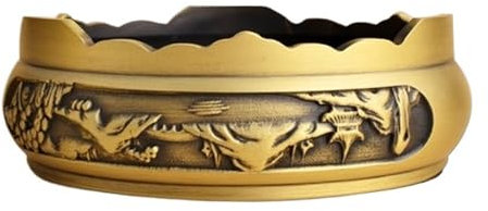 Aschenbecher Messing-Aschenbecher, tragbare Aschenbecher, leicht zu reinigen, for den Innen- und Außenbereich, perfekt for Zuhause, Büro, Café, Hotel, Terrasse, Restaurants, Gärten Windaschenbecher