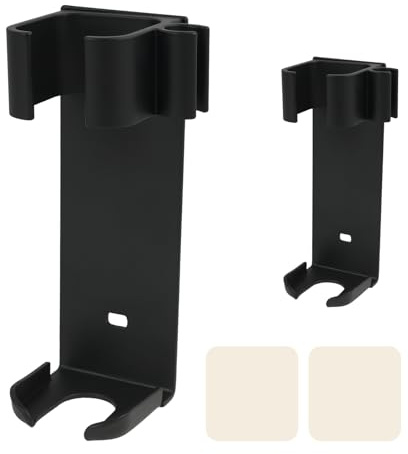 Support Mural En Aluminium Pour Fers à Repasser Et Fers à Friser, Porte-Accessoires Pour Coiffeurs, Design Moderne, RéSistant à La Chaleur Et à La Corrosion, Facile à Installer, Noir