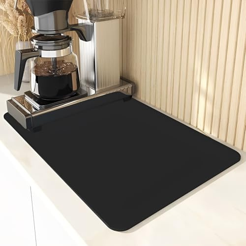 2 stycken droppmattor diskbänk kaffebryggarunderlägg 30 x 40 cm droppmatta diskbänk kaffematta silikonmatta kök för bänkskivor