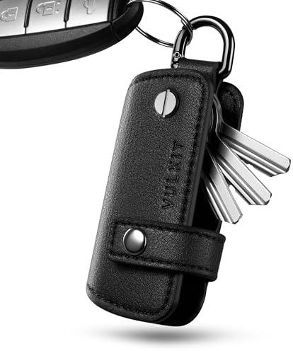 VULKIT Key Organizer Premium Leather Keychain Compact Design Everyday Carry Accessories