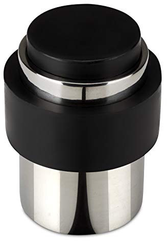 1 x STOPPLA® Türstopper SKOLL Edelstahl poliert Ø 35 mm Höhe 45 mm für Boden und Wand - Stabiler Bodentürstopper Wandtürstopper