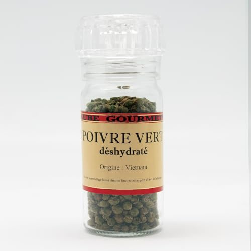 Poivre vert déshydraté - Moulin rechargeable 30 g