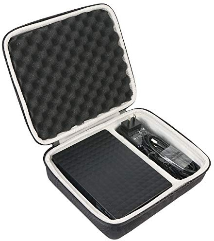 Khanka Estuche Rígido para Seagate Expansion Disco Externo de 6 TB Desktop | Compatible con Seagate Expansion Disco Externo de 6 TB Desktop 3.5 con USB 3.0;estuche rígido de almacenamiento,Solo Estuche