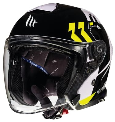 Mt Helmets Thunder 3 Sv Jet Venus A3 Gloss Pearl Fluor Yellow S