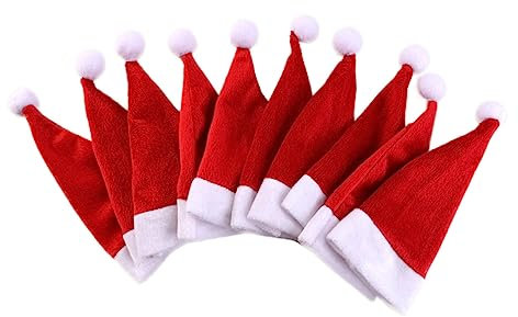 COLLBATH 28 Stück Weihnachtsmützen-aufbewahrungstaschen Geschirrhalter Besteckbeutel