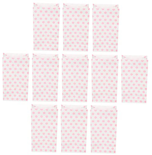 GRADENEVE 25stücke Kraftpapier Geschenktüten Für Partys Süßigkeiten Und Geschenkverpackungen Dekorative Tüten Für Geburtstage Hochzeiten Und Rote -dots