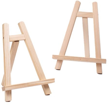 NCZCDZSW Tischstaffelei Holz Klein Klappbar 15 x 20 cm - 2 Stück für Malerei, Zeichnung und Bilderrahmen