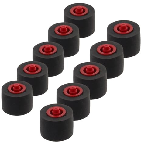 JOINPAYA 10pcs Replacement Pinch Roller for Cassette Tape Recorders and Audio Players, Plastic and Rubber Material, Convenient to Store and Carry, Suitable for Tape Deck Maintenance
