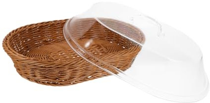 VICASKY Cestino Per Pane Con Coperchio Cestino Per Alimenti Vassoio Per Servire Cibo Da Tavolo e Verdura e Dessert