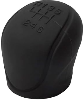 1 Pcs Universal Anti Slip Manual Transmission Handle Cover, Car Gear Shifter Cover, Universal Car Shift Knob Cover, 6 Speed Gear Knob Cover, Suitable for Manual Transmissions (Black)