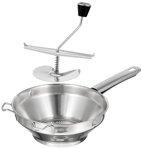 BIUDECO Schiacciapatate Manuale in Acciaio Resistente per Verdure e Strumento da Cucina Facile da Usare con Impugnatura Ergonomica per Purè Veloce Fatica