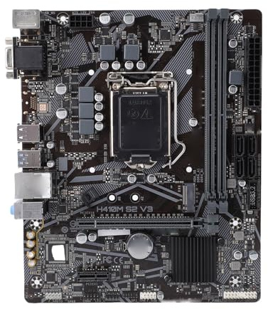 VBESTLIFE H410 V3 S2 Motherboard für LGA 1200, Unterstützt Core 10. CPUs, Bis zu 2933 MHz DDR4 OC, 1xPCIe 3.0 M.2, GbE LAN, 3 SATA, 2 USB 3.2 Gen 1, M ATX