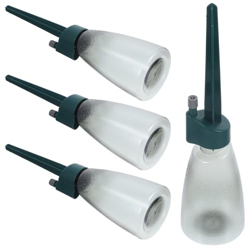 TOYANDONA Set da 4 Dispositivi di Autoirrigazione per Vasi, Gocciolatori Regolabili in Pp Verde Picchetto, Irrigazione Automatica per Piante in Vaso e Giardino, per Vacanze e Cura Piante