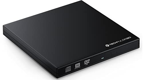 techPulse120 tragbarer USB 3.0 DVD CD Brenner Rom externer Superdrive Portable Laufwerk DVD-RW DVDRW CD-RW für Computer PC Notebook Ultrabook Netbook Laptop Windows MacOS Apple iMAC MacBook Pro Air