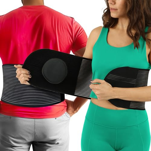 Hernia Belt for Men & Women | Post Surgery Abdominal Binder | Hysterectomy, Umbilical Hernia | Belly Binder & Tummy Tuck | Fajas para Hombres | Postpartum Belly Band Belly Wrap | (XXL) 52 - 62