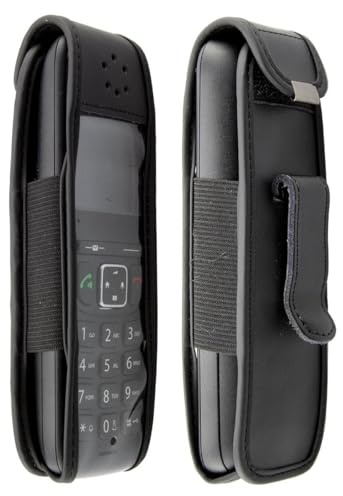 caseroxx Ledertasche für Gigaset AS690 | Hochwertige Tasche mit Gürtelclip zum sicheren Tragen am Gürtel, aus Echtleder