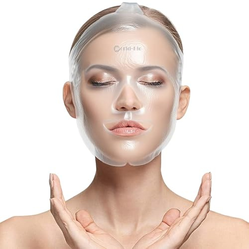 Kühlende Gesichtsmaske - Wiederverwendbares Kühlkissen Kühlende Augenmaske für Migräne & Sinusschmerzen & Gesichtsschwellungen & dunkle Augenringe