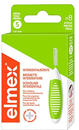 Elmex Interdentalbürsten grün ISO Größe 5 0,8 mm, 8 St. Interdentalbürsten