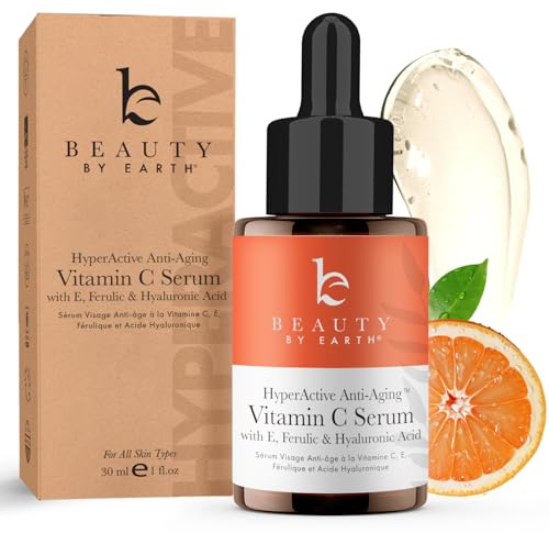 Vitamin C Face Serum - USA Made with Natural & Organic Ingredients, Skin Brightening Vitamin C Serum for Face for Women, Discoloration Correcting & Anti Aging Facial Formula with Antioxidants