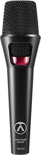 Austrian Audio OD303 Bühnenmikrofon mit Open Acoustics Technologie, Richtmikrofon (weites Frequenzband, Feedbackstabilität, offenes Design, integrierter 3D Pop Noise Diffusor), Schwarz