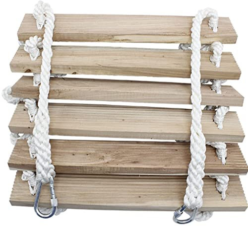 Fire Escape Ladder Fire Escape Ladder Apartment Non-slip Plank Engineering Rope Ladder, Nylon Fire Ladder, Outdoor Climbing Compact Ladder, Fast To Deploy (Color : 40cm spacing, Size : 3M/9.9FT)