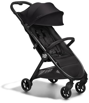 Baby Jogger City Tour 2 Ultra-Compact Carry-On Approved Travel Stroller in Eco Black with Belly-Bar Lightweight Easy Fold Ideal for Traveling and Everyday Adventures
