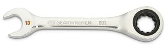 GEARWRENCH 86840 - Llave de trinquete combinada de 90 dientes y 12 puntos, 10 mm