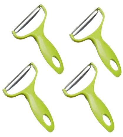 Grüner Kohlschredder, Gemüseschneider, Kohlschneider, Edelstahlschäler, Kohlreibe, Küchenutensil für Zuhause, Restaurants, Küchenutensilien und Gadgets, Schäler und Hobel, 18 x 12 cm, 4 Stück