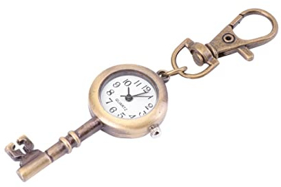 Holibanna Retro Key Watch Portable Alloy Pocket Watch with Key Shape Design Creative Decoration Accessory for Men and Women for Everyday Use