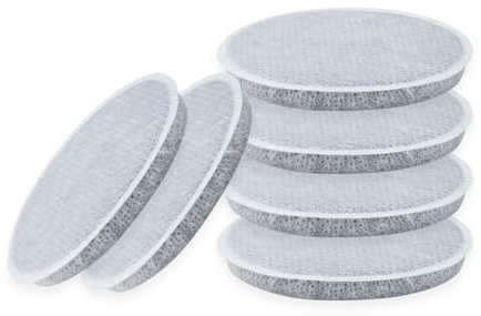 BAMBOOST Disc Water Filter Replacement for Brita Fill and Go Water Filter Bottles Carafes,Reduce Chlorine, Microparticles and Other Impurities(Pack of 6)