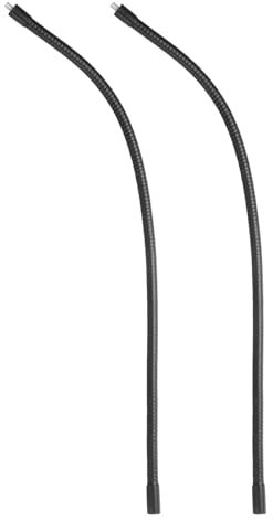 PATIKIL 20 Col de Cygne, 2 Pièces 1/4-20 Femelle vers Mâle Métal Universel Tuyau Flexible Bras Col de Cygne Tube Extension Support pour Caméra d'Action, Téléphone, Microphone, Noir