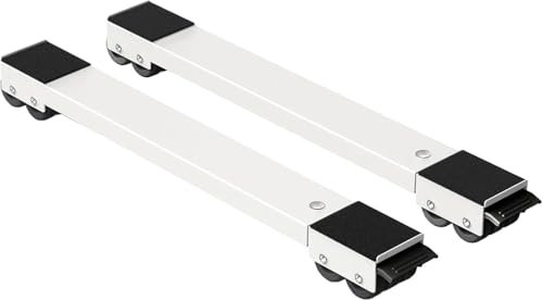 Adjustable Appliance Roller Stand 2Pcs Heavy Duty Furniture Dolly Trolley Extendable Base with Wheels for Washing Machine Fridge Dishwasher Cooker Tumble Dryer up to 300KG