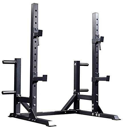 Mecmoc Adjustable Squat Barbell Rack, Barbell Power Rack Exercise Stand, Home Gym Heavy-Duty Dumbbell Rack, Load 300 Kg