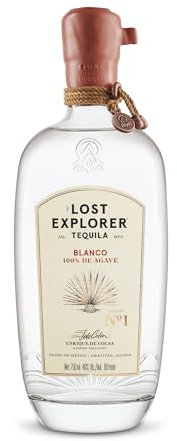 The Lost Explorer Tequila Blanco, 70cl | Small Batch Artisanal Tequila | 40% ABV