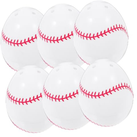 Alasum 12pezzi Uova di Pasqua Plastica Apribili Tema Baseball Colorate e Riempibili per Cesti Pasquali e Festeggiamenti Divertimento Garantito per Adulti