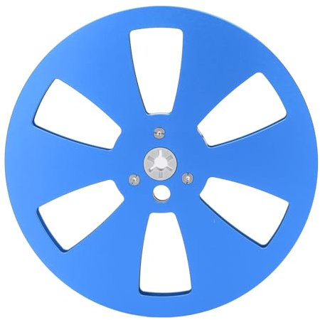Carrete de Cinta de Aleación de Aluminio Vacío de 7 Pulgadas, Carrete de Cinta de Estabilidad con Integridad Estructural, para Reproductores de Cinta de Carrete Vintage (Azul)