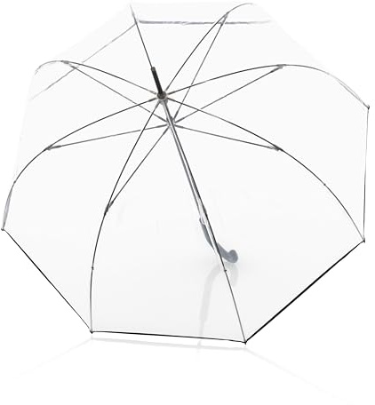 Knirps I.765 transparenter Stockschirm I Regenschirm transparent I großer Regenschirm transparent
